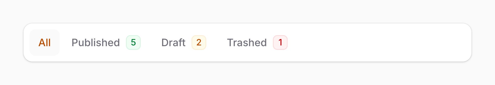 带有徽章的标签页